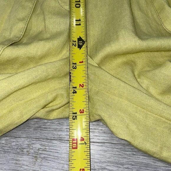 Free People Wide Leg Pants Women’s 6 Trousers High Waist Linen Blend Belted Boho - Picture 13 of 15